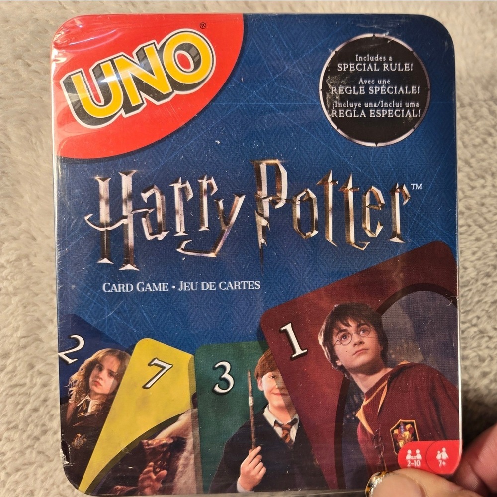 Mattel Harry Potter UNO Card Game Collector Tin Special Rule FNC43 New Sealed - Picture 5 of 6